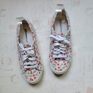 Superga cherry print sneakers